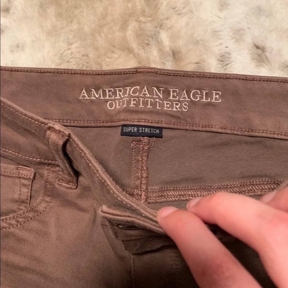 AEO Dusty Rose Midi Shorts - Picture 4 of 6